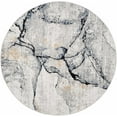 thumbnail image 1 of Hauteloom Fremantle Living Room, Bedroom Area Rug - Modern - Gray, Beige - 7'10"-Round, 1 of 20