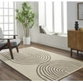 thumbnail image 1 of Hauteloom Fuat Wool Living Room, Bedroom Area Rug - Contemporary - Beige, Light Brown - 9' x 12', 1 of 6