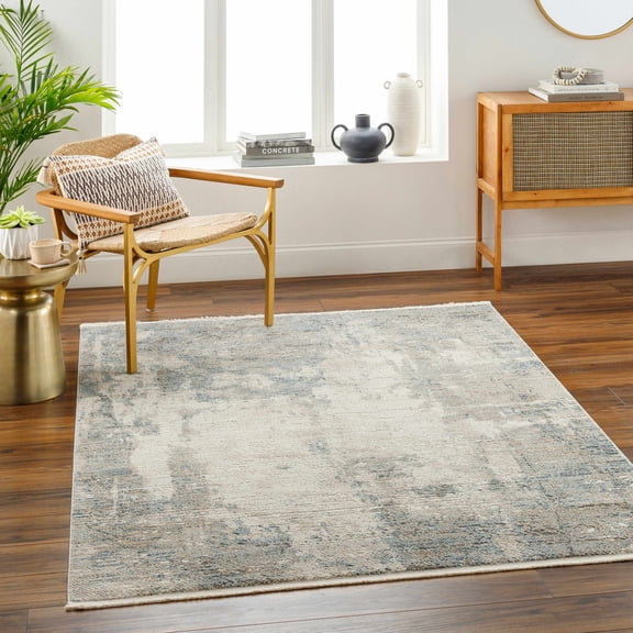 Hauteloom Funda Living Room, Bedroom Area Rug - Green, Gray - 9'2" x 12'