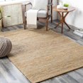 thumbnail image 1 of Hauteloom Fylde Jute Living Room, Bedroom Area Rug - Contemporary - Beige, Dark Red - 8' x 10', 1 of 10