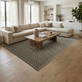 thumbnail image 1 of Hauteloom Gaiwan Living Room, Bedroom Machine Washable Area Rug - Square Piles, Checkered - Gray Green, Moss Green - 6'7" x 9', 1 of 12