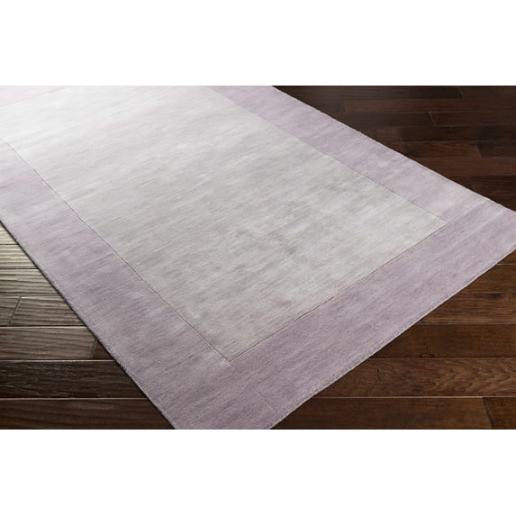 Hauteloom Geigertown Wool Living Room, Bedroom Area Rug - Contemporary - High Pile - Mauve, Lavender - 7'6" x 9'6"