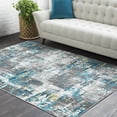 thumbnail image 1 of Hauteloom Goldston Living Room, Bedroom Area Rug - Modern - Gray, Green - 2' x 2'11", 1 of 7