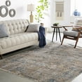 thumbnail image 1 of Hauteloom Gorokan Contemporary Abstract Living Room Bedroom Dining Room Area Rug - Modern Distressed Bohemian Carpet - Brown, Cream, Beige, Brown, Gray - 9' x 12'2", 1 of 17