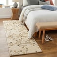 thumbnail image 1 of Hauteloom Grafton Hand Tufted Wool Hallway, Kitchen Runner Rug - Transitional Farmhouse Dot Pattern - Blue, Brown - 2'6" x 8', 1 of 14