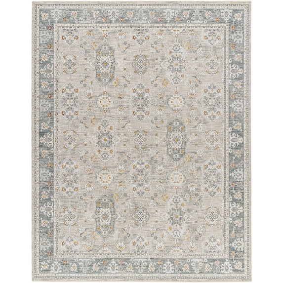 Hauteloom Greco Living Room, Bedroom Area Rug - Gray, Brown - 5'3"-Round