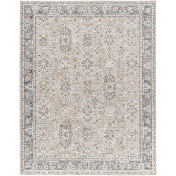 Hauteloom Greco Living Room, Bedroom Area Rug - Gray, Brown - 7'10" x 10'3"