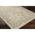 thumbnail image 1 of Hauteloom Greenwith Wool Living Room, Bedroom Area Rug - Traditional - Denim, Peach, Blush - 2' x 3', 1 of 7