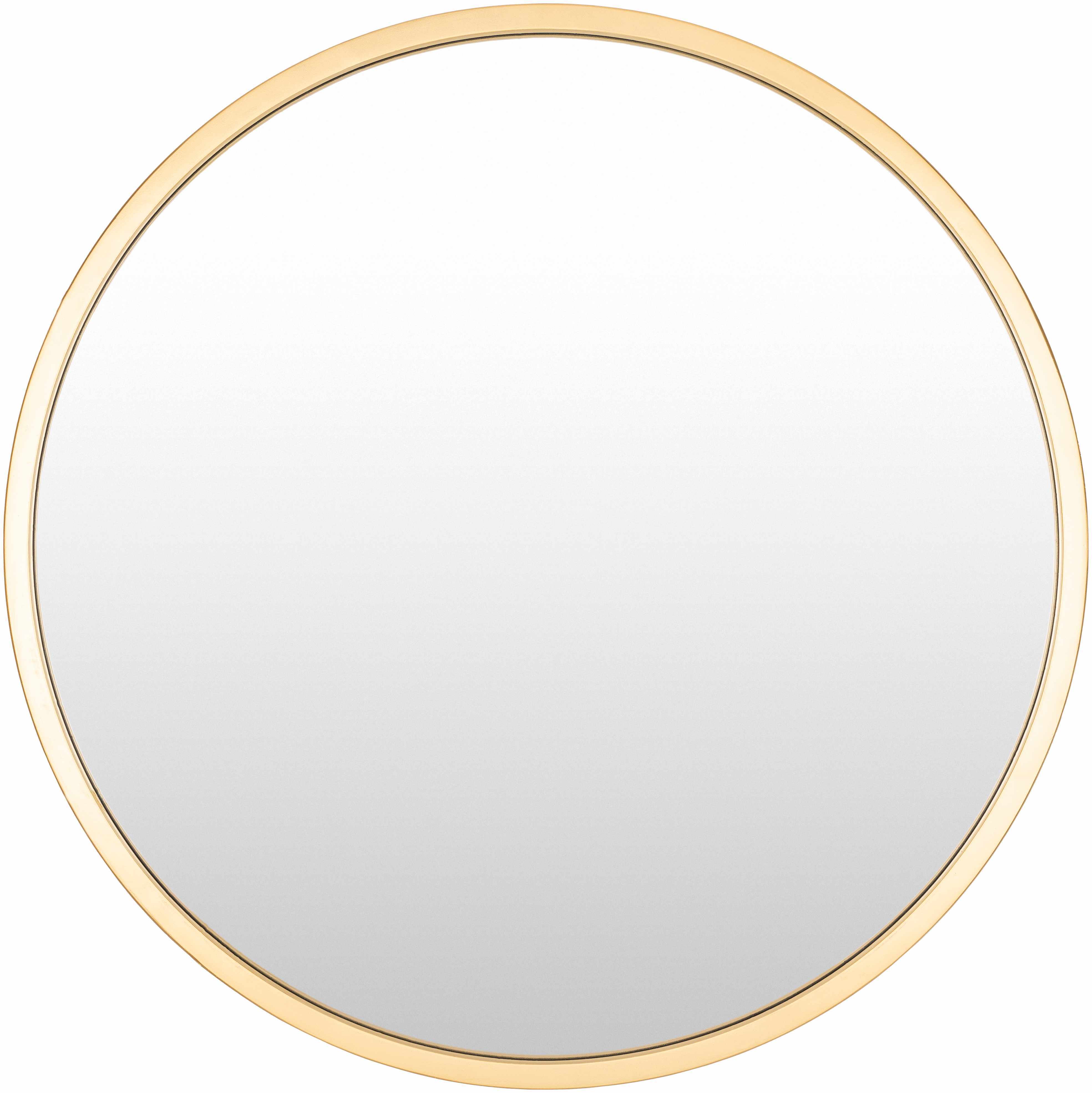 Stonebriar Round Decorative Gold 17" Metal Banded Hanging Wall Mirror - Walmart.com