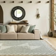 thumbnail image 1 of Hauteloom Guiuan Jute Living Room, Bedroom Area Rug - Global - Beige, Green - 2' x 3', 1 of 9