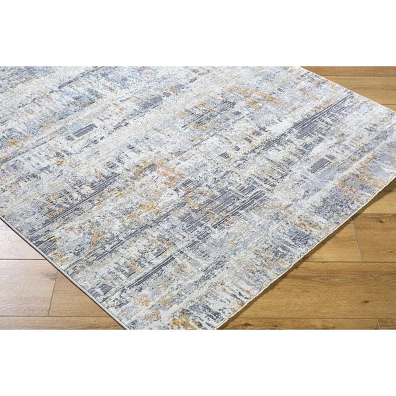 Hauteloom Guoda Living Room, Bedroom Area Rug - Contemporary - Light Gray, Driftwood, Smoke - 5' x 7'5"