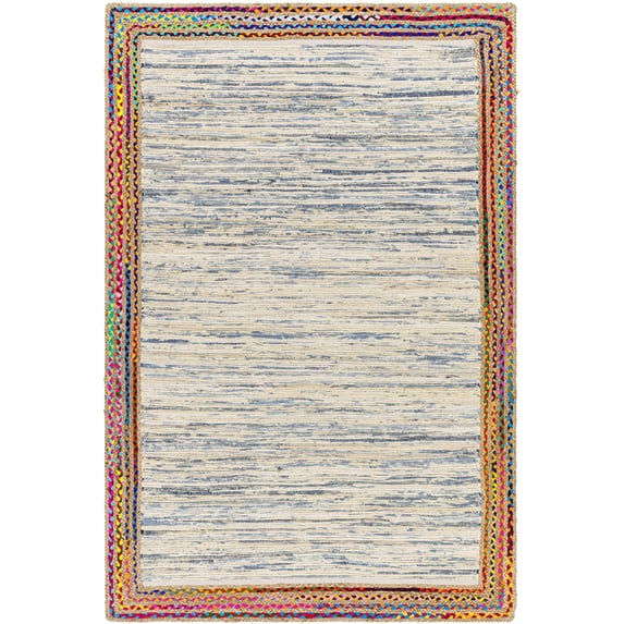 Hauteloom Haben Recycled Material Living Room, Bedroom Area Rug - Farmhouse - Bone - 9' x 12'
