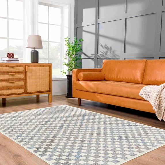 Hauteloom Halen Wool Living Room, Bedroom Area Rug - Contemporary - Natural Gray, Charcoal, Gray - 18" x 18" Sample