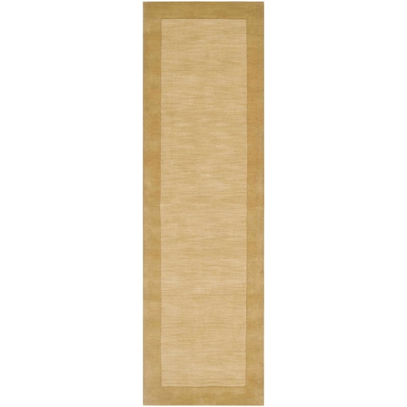 Hauteloom Hampden Wool Hallway, Kitchen Runner Rug - Contemporary - High Pile - Camel - 2'6" x 8'