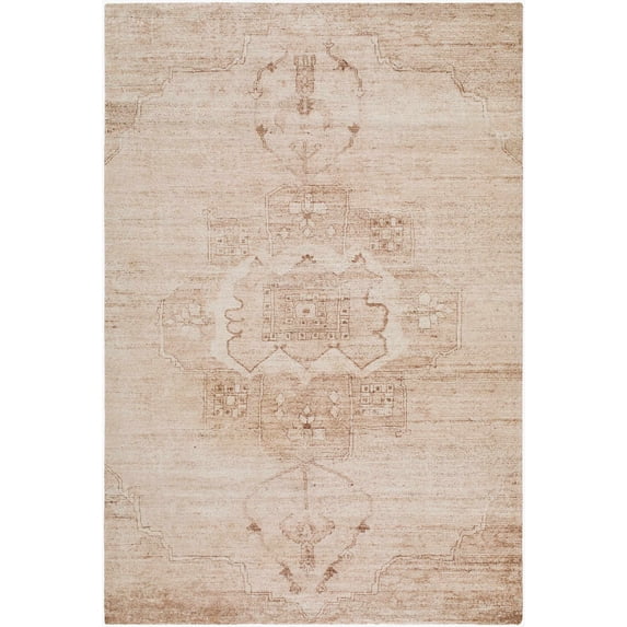 Hauteloom Hannan Living Room, Bedroom Area Rug - Traditional - Beige, Sandstone, Taupe - 2'6" x 4'