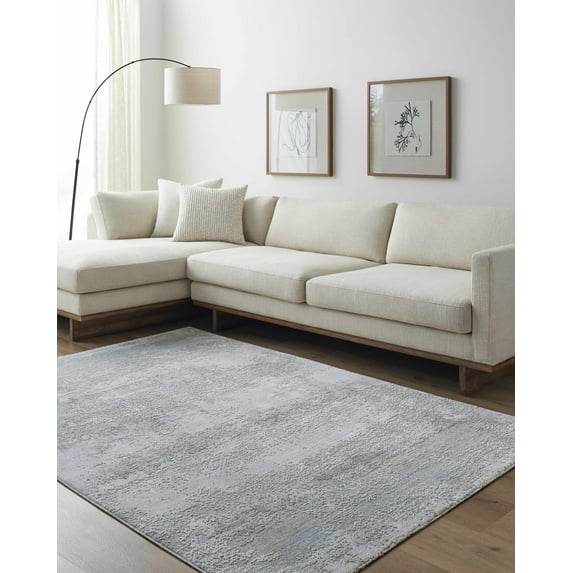 Hauteloom Hanne Living Room, Bedroom Area Rug - Gray, Brown - 10' x 14'