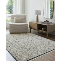 Hauteloom Haran Living Room, Bedroom Area Rug - Traditional - Cloud Gray - 2'4" x 3'9"