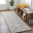 thumbnail image 1 of Hauteloom Hardesty Wool Hallway, Kitchen Runner Rug - Bohemian, Transitional - Gray, Beige - 2'6" x 8', 1 of 14