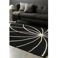 thumbnail image 1 of Hauteloom Harlem Wool Living Room, Bedroom Area Rug - Modern - Black, Beige - 2' x 3', 1 of 19
