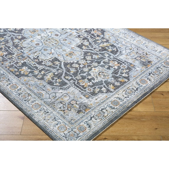 Hauteloom Hayfa Living Room, Bedroom Area Rug - Gray - 6'7" x 9'6"