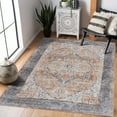 thumbnail image 1 of Hauteloom Hera Living Room, Bedroom Machine Washable Area Rug - Farmhouse - Blue, Light Blue, Off White - 7'10" x 10', 1 of 7
