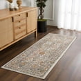thumbnail image 1 of Hauteloom Herstmonceux Hallway, Kitchen Runner Rug - Traditional - Camel, Charcoal, Dusty Pink - 2'7" x 10', 1 of 20