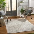 thumbnail image 1 of Hauteloom Hibah Living Room, Bedroom Patio Outdoor Area Rug - Contemporary - Natural Gray, Taupe, Smoke - 18" Sample, 1 of 7