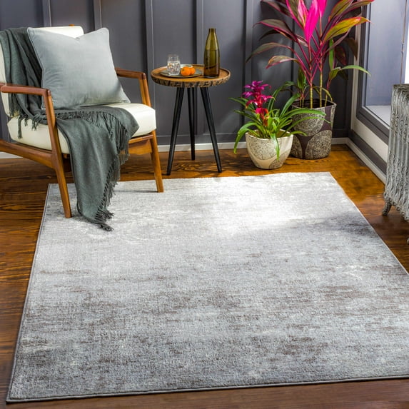 Hauteloom Hingatungan Living Room, Bedroom Area Rug - Modern - Blue, Gray - 2' x 3'