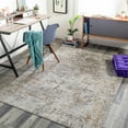 thumbnail image 1 of Hauteloom Hirwaun Living Room, Bedroom Area Rug - Modern - Gray, Brown - 2' x 3', 1 of 9