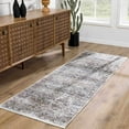 thumbnail image 1 of Hauteloom Holli Hallway, Kitchen Machine Washable Runner Rug - Traditional, Vintage - Olive, Green, Cream - 2'7" x 7'3", 1 of 19