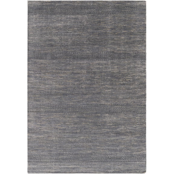 Hauteloom Hoole Wool Living Room, Bedroom Area Rug - Contemporary - Navy, Denim, Teal - 2' x 3'