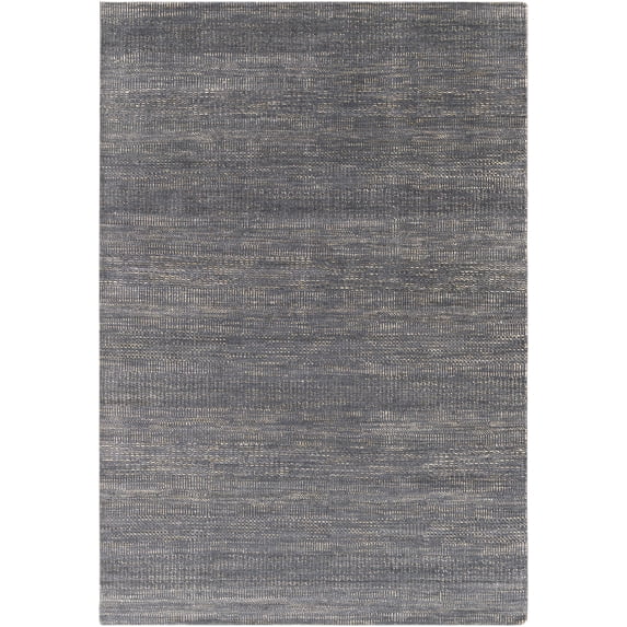 Hauteloom Hoole Wool Living Room, Bedroom Area Rug - Contemporary - Navy, Denim, Teal - 2' x 3'