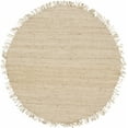thumbnail image 1 of Hauteloom Iantha Sea Grass Jute Rug - Natural Fiber Area Rug - Natural Farmhouse Look Carpet - Rattan Wicker Look Carpet - Brown, Light Beige, Cream - 8'-Round, 1 of 14