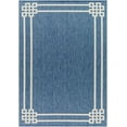 thumbnail image 1 of Hauteloom Ilori Living Room, Bedroom Patio Outdoor Area Rug - Contemporary - Muted Blue, Silverton, Light Blue - 5'3" x 7', 1 of 5