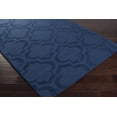 thumbnail image 1 of Hauteloom Institute Wool Living Room, Bedroom Area Rug - Solid & Striped - Navy - 2' x 3', 1 of 11