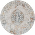 thumbnail image 1 of Hauteloom Isaac Living Room, Bedroom Area Rug - Traditional - Rust, Teal, DustySage - 5'3" Round, 1 of 14