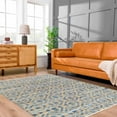 thumbnail image 1 of Hauteloom Isaye Jute Living Room, Bedroom Area Rug - Brown, Blue - 9' x 12', 1 of 8