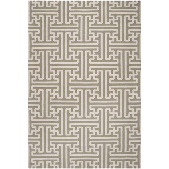 Hauteloom Griswold Wool Living Room, Bedroom Area Rug - Transitional - Tan, Peach - 5' x 8'