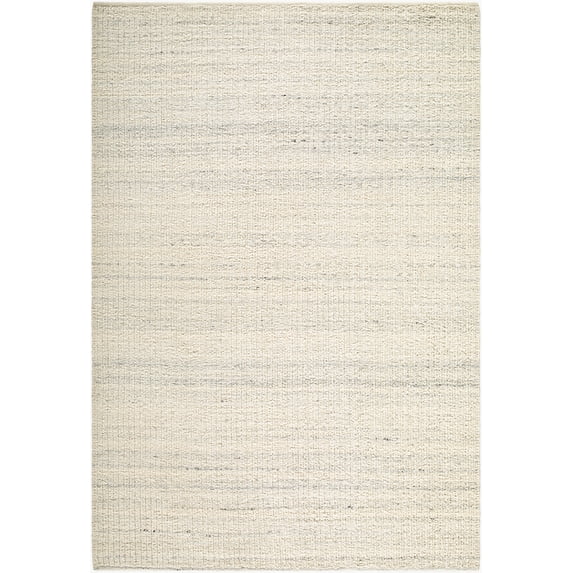 Hauteloom Janeth Wool Living Room, Bedroom Area Rug - Bohemian, Transitional - Ivory, Light Gray, Cream - 6' x 9'