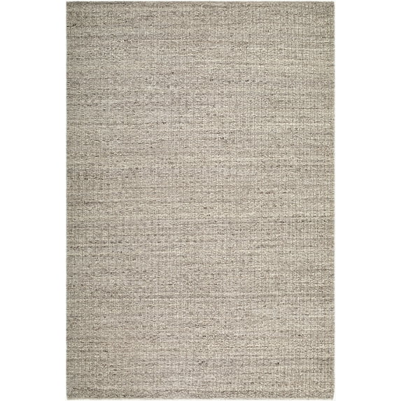 Hauteloom Janeth Wool Living Room, Bedroom Area Rug - Bohemian, Transitional - Light Taupe, Stone Gray, Ivory - 6' x 9'