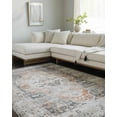 thumbnail image 1 of Hauteloom Jasna Living Room, Bedroom Machine Washable Area Rug - Traditional - Light Gray, Warm Gray, Sterling Gray - 18" Sample, 1 of 8