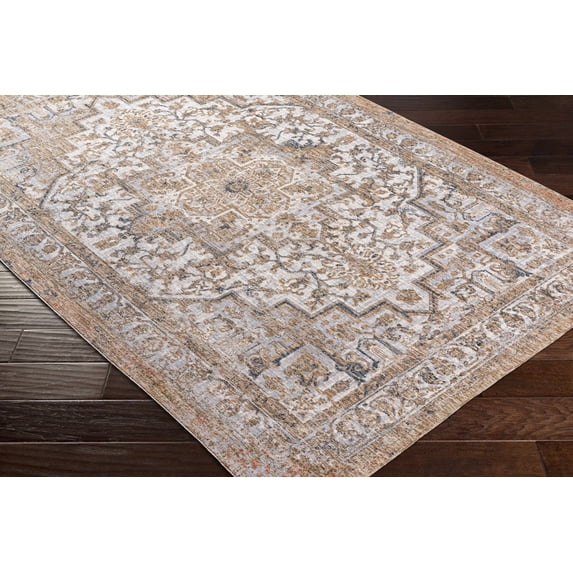 Hauteloom Kagay Living Room, Bedroom Area Rug - Traditional - Tan, Beige, Cream - 7'10" x 10'