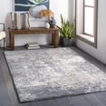 thumbnail image 1 of Hauteloom Kanwal Living Room, Bedroom Area Rug - Contemporary - High Pile - Charcoal, Gray, Beige - 6'7" x 9', 1 of 6