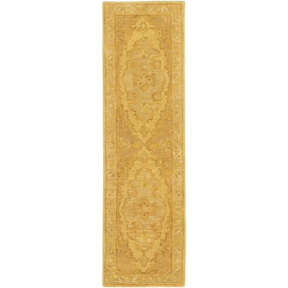 Hauteloom Kapowsin Wool Hallway, Kitchen Runner Rug - Updated Traditional - Brown, Red - 2'3" x 14'