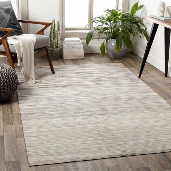 Hauteloom Karabar Living Room, Bedroom Area Rug - Rustic - Beige, Brown, Gray - 5' x 8'
