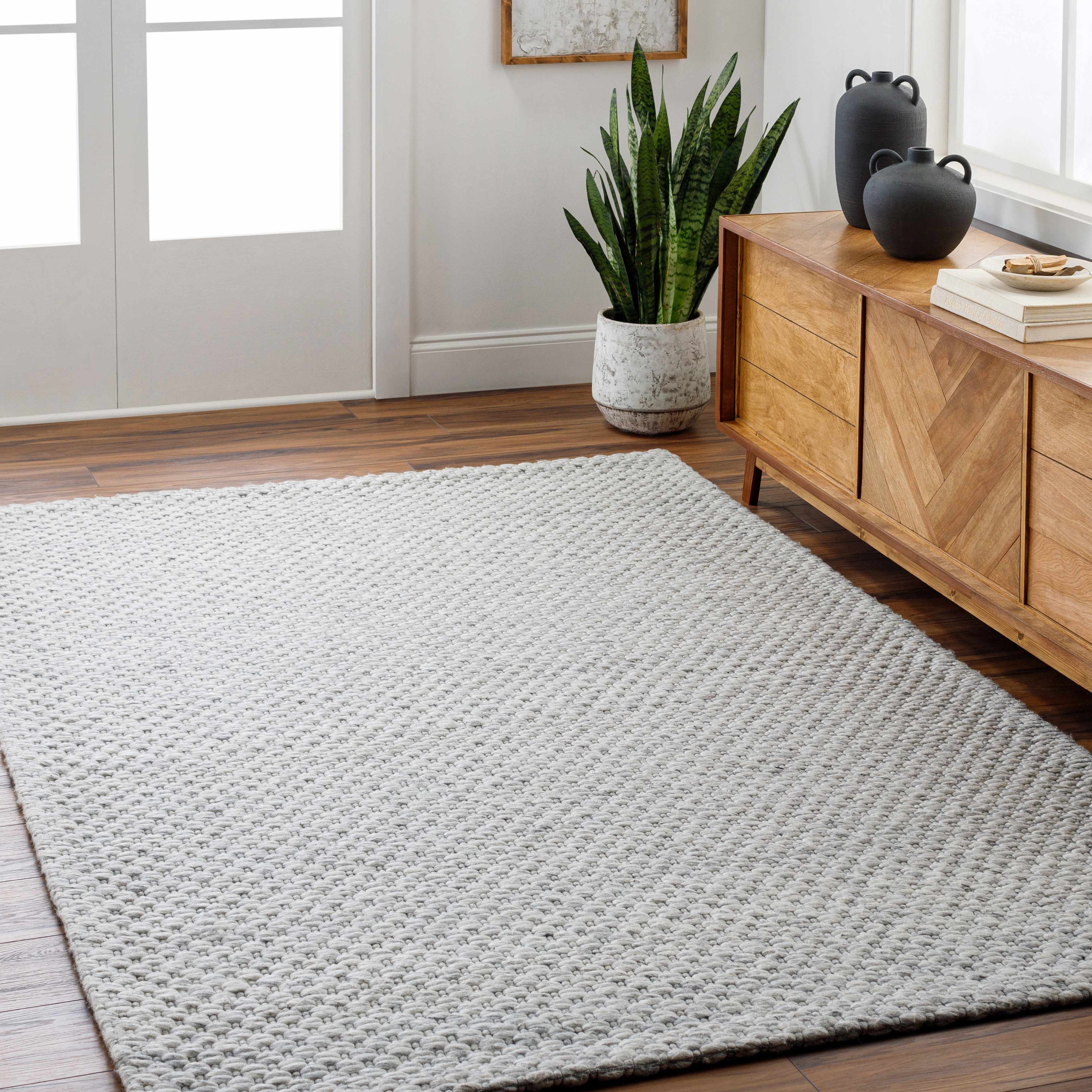 Hauteloom Kassa Recycled Material Living Room, Bedroom Area Rug ...
