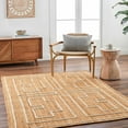 thumbnail image 1 of Hauteloom Kees Jute Living Room, Bedroom Area Rug - Ivory, Beige - 2' x 3', 1 of 6
