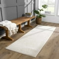 thumbnail image 1 of Hauteloom Matrix Hallway, Kitchen Runner Rug - Contemporary - High Pile - Bone - 2'7" x 7'3", 1 of 16
