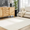 thumbnail image 1 of Hauteloom Keita Living Room, Bedroom Area Rug - Contemporary - High Pile - Bone - 18" x 18" Sample, 1 of 15