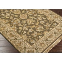Hauteloom Kelseyville Wool Living Room, Bedroom Area Rug - Traditional - Beige, Dark Red, Dark Brown - 2' x 3'